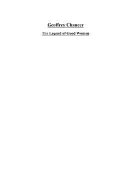 Geoffrey Chaucer