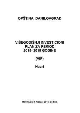 2019 GODINE (VIP) Nacrt