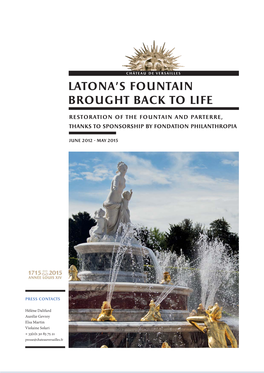 Latona's Fountain Brought Back to Life