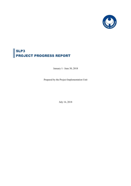 Slp3 Project Progress Report