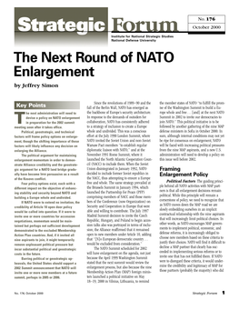 The Next Round of NATO Enlargement by Jeffrey Simon