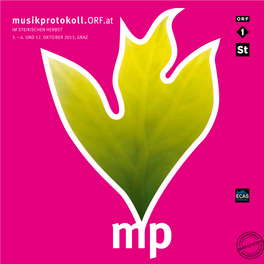 Musikprotokoll 2013 Programmbuch
