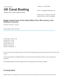 Diggle and the Heart of the Cotton Mills of the 19Th Century in the Southern Pennines | UK Canal Boating