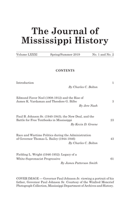 The Journal of Mississippi History