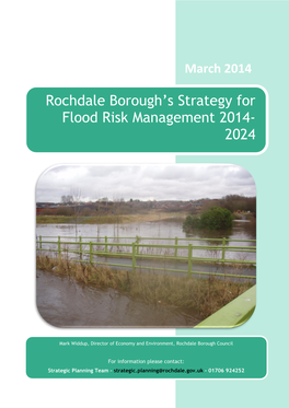 Flood Risk Management Strategy Setting out Local Flood Risks and How the LLFA Proposes to Address Them