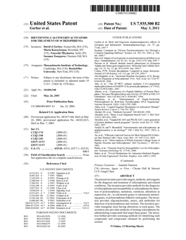 (12) United States Patent (10) Patent No.: US 7,935,500 B2 Gerber Et Al