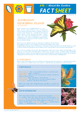 Australian Flowering Plants by Julie Lake