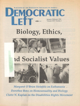 Biology, Ethics, 1D Socialist Values