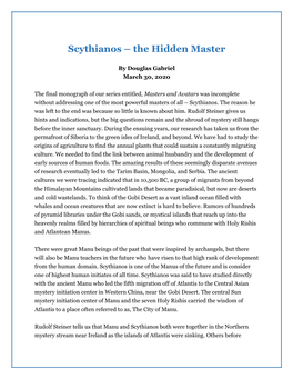 Scythianos- the Hidden Master by Douglas Gabriel