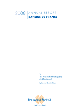 2008 Annual Report Banque De France