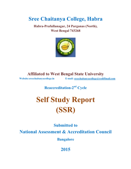 Self Study Report: Sree Chaitanya College, Habra