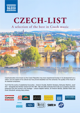 CZECH-LIST a Selection of the Best in Czech Music