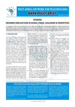 Ghana: December 2008 Elections in Ghana