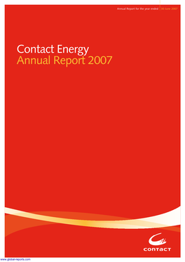 Contact Energy Annual Report 2007