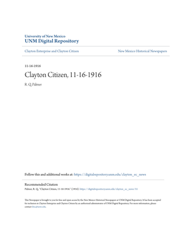 Clayton Citizen, 11-16-1916 R