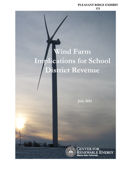 Wind Farm Implications for School District Revenue