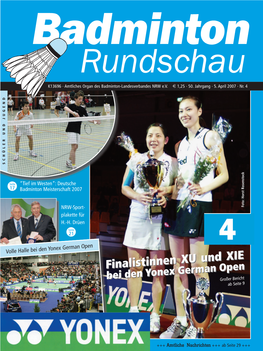 Badminton Rundschau K13696 · Amtliches Organ Des Badminton-Landesverbandes NRW E.V