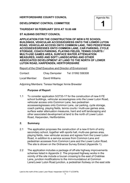 Hertfordshire County Council Development