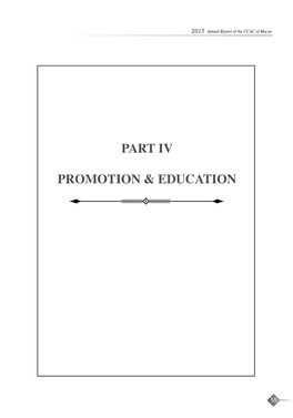 Part Iv Promotion & Education