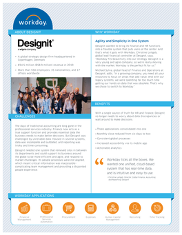 Workday Applications Benefits About Designit Why