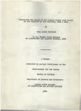 Discipline and Morale of the United States Army Troops in The