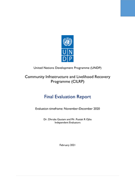 CILRP Final Evaluation Report Final