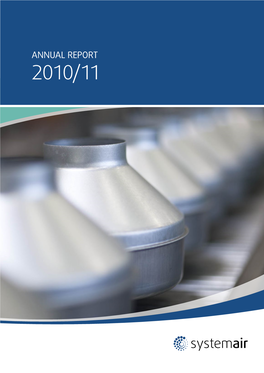 Systemair Annual Report 2010/2011 the Year in Brief