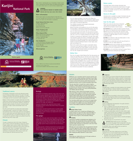 Karijini National Park Visitor Guide 2017