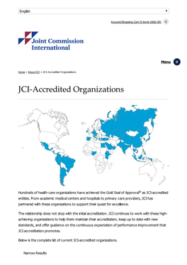 JCI-Accredited Organizations