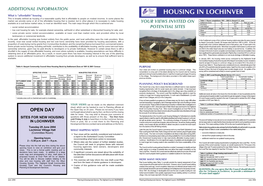 HOUSING in LOCHINVER What Is “Affordable” Housing This Is Broadly Defined As Housing of a Reasonable Quality That Is Affordable to People on Modest Incomes