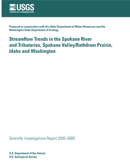 Streamflow Trends in the Spokane River and Tributaries, Spokane Valley/Rathdrum Prairie, Idaho and Washington