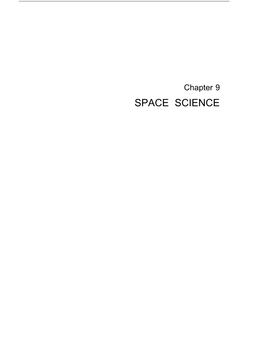 SPACE SCIENCE Contents