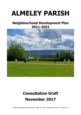 Almeley Draft Neighbourhood Plan