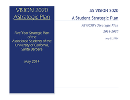 2014 A.S. Strategic Plan