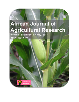 African Journal of Agricultural Research Volume 12 Number 18 4 May