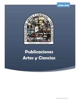 Publicaciones Artes Y Ciencias