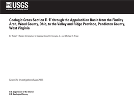 Geologic Cross Section E–E' Through the Appalachian Basin from The