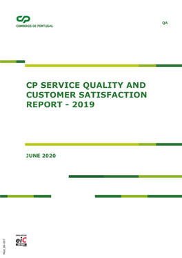 Cp Service Quality and Customer Satisfaction Report - 2019