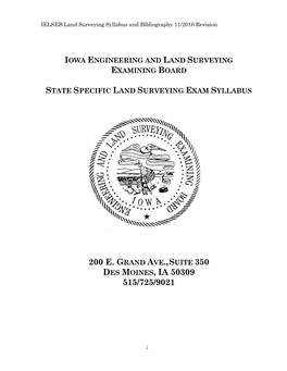 United States Public Land Survey System (Plss) Notes