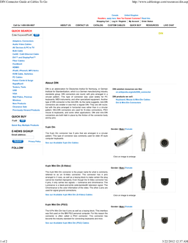 DIN Connector Guide at Cables to Go