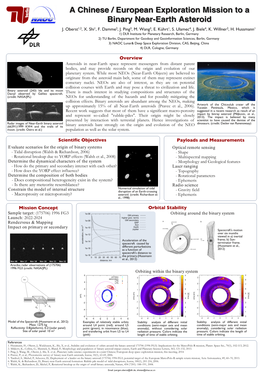 A Chinese / European Exploration Mission to a Binary Near-Earth