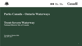 Ontario Waterways Trent-Severn Waterway