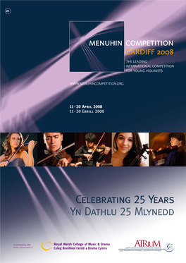 Celebrating 25 Years YN Dathlu 25 Mlynedd