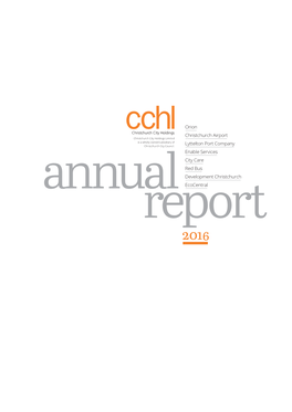 CCHL Annual Report 2016