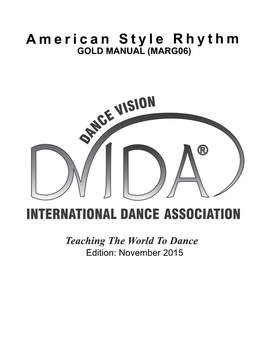 American Style Rhythm GOLD MANUAL (MARG06)