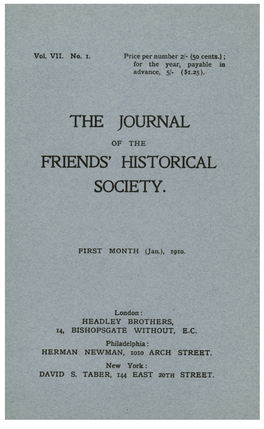 Vol. VII. No. I. HEADLEY BROTHERS, 14, BISHOPSGATE WITHOUT, E.G