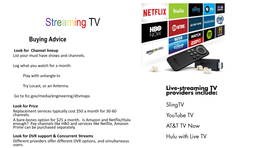 Streaming TV