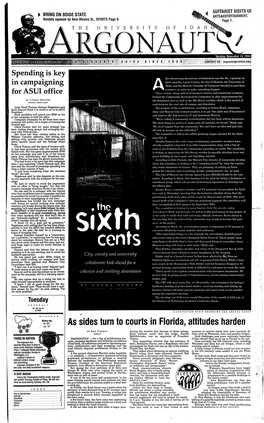 For ASUI Office Lo: 13'Ssides Turn to Courts in Florida, Attitudes Harden