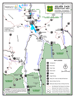 Map of Silver Jack Recreation Area