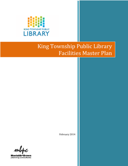 King Township Public Library Facilities Master Plan